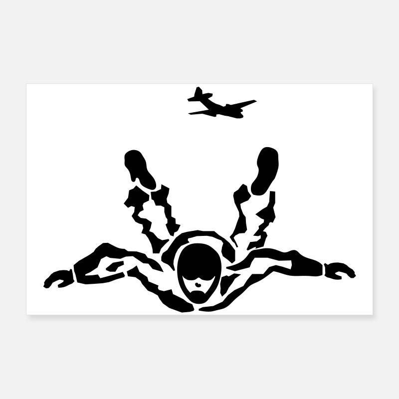 skydiver Poster 90x60 cm