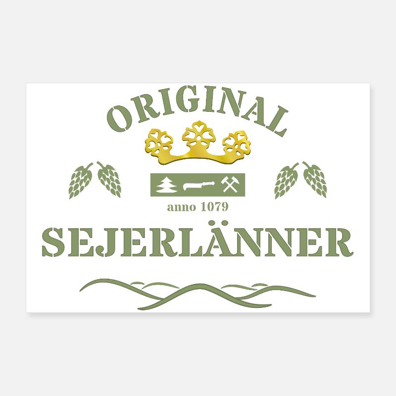 Original Sejerlänner Siegerländer  Poster 90x60 cm