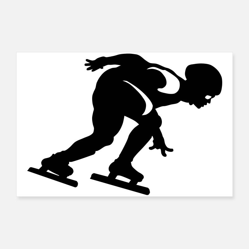 short track Poster 36" x 24" (90x60 cm)