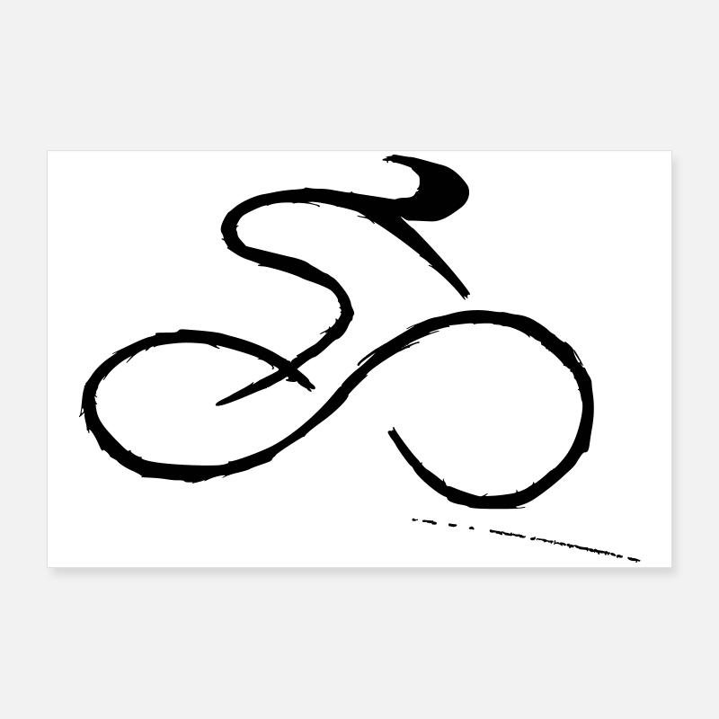 Cycling Poster 36" x 24" (90x60 cm)