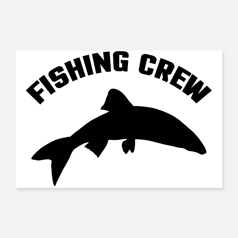Équipage de pêche Poster 90 x 60 cm