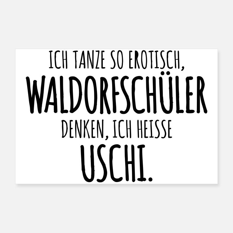 wortwitz waldorf humor Poster 90x60 cm