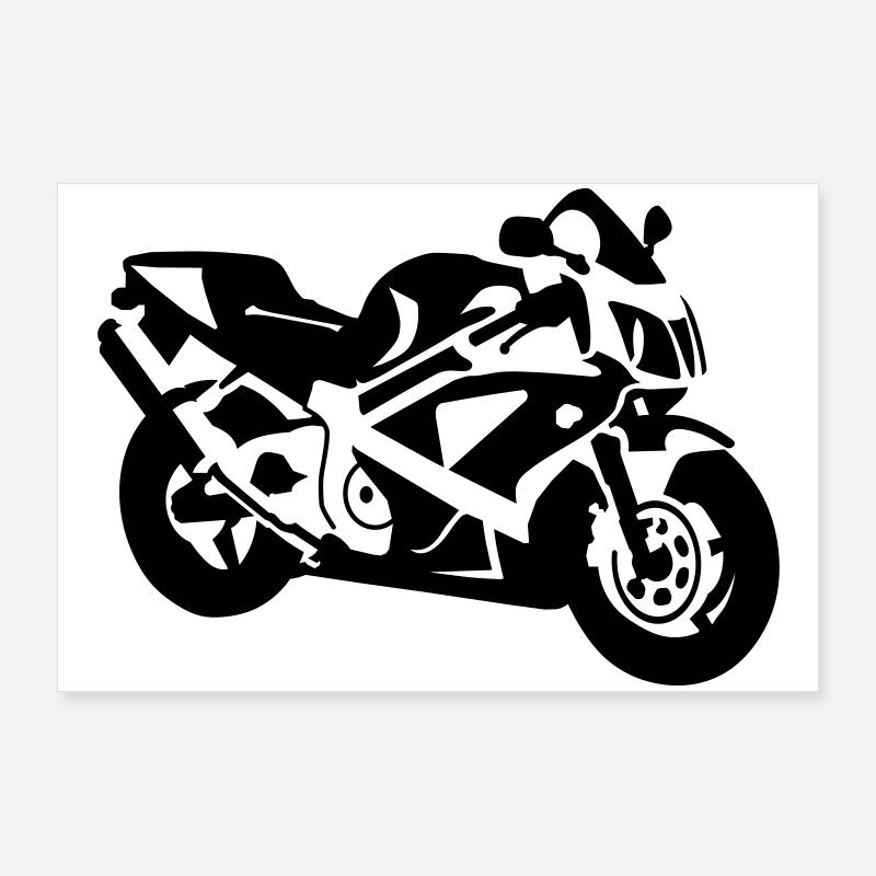 motocyclette Poster 90 x 60 cm