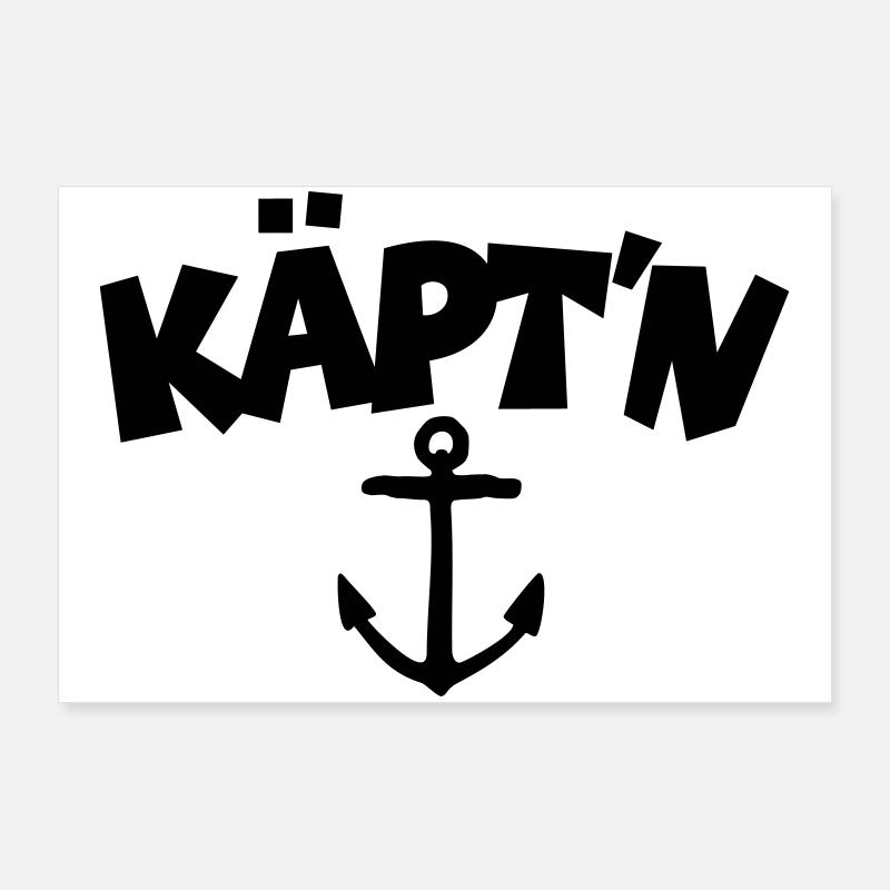 Captain anchor (EU) Poster 36" x 24" (90x60 cm)