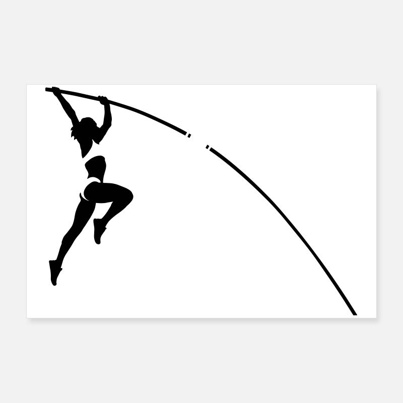 Stabhochsprung Poster 90x60 cm
