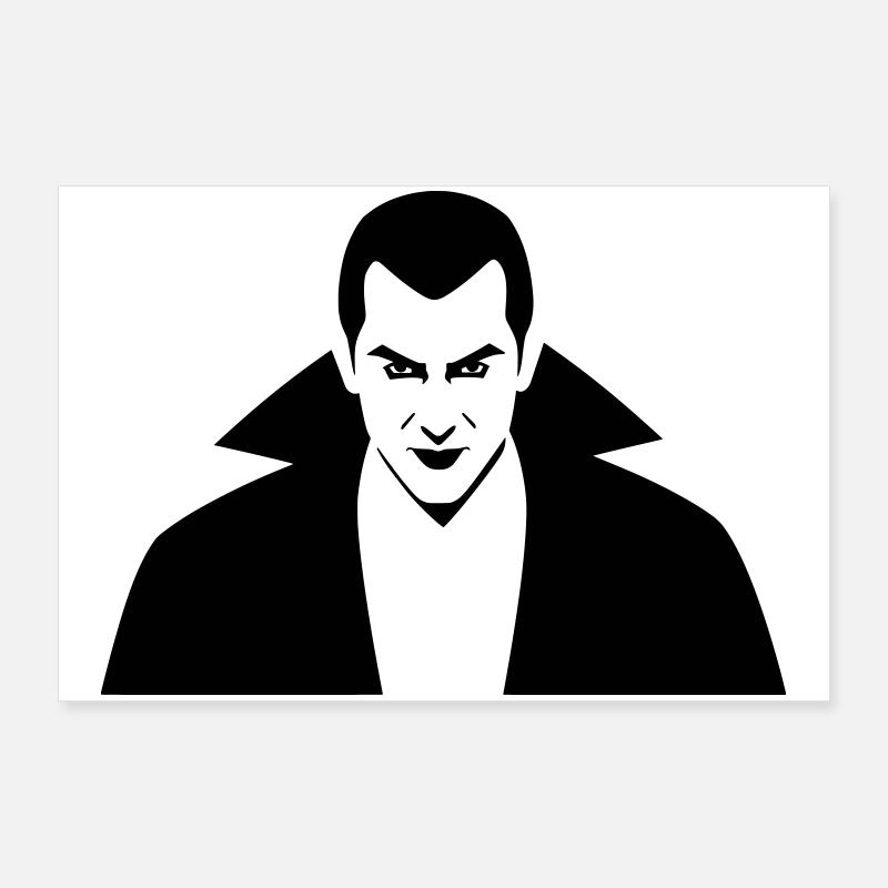Vampire Illustration Poster 90 x 60 cm