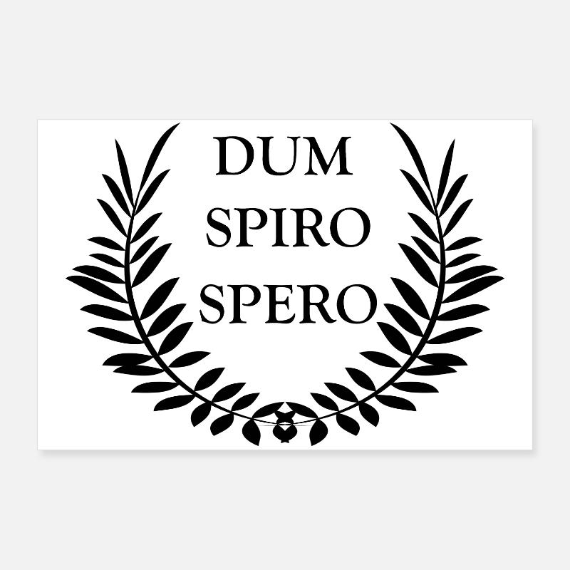 Dum Spiro Spero Poster 90x60 cm