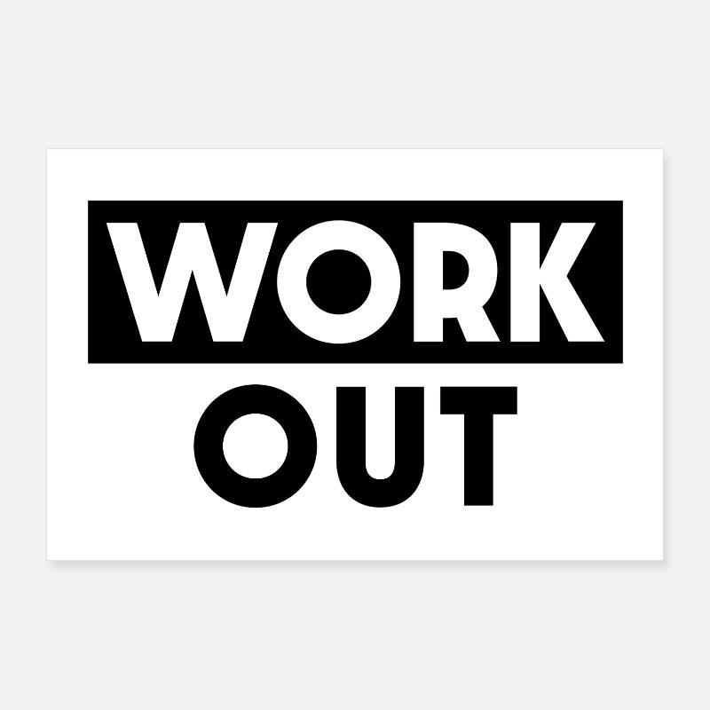Work Out Poster 36" x 24" (90x60 cm)