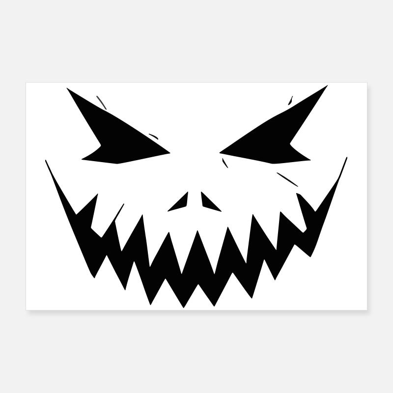 Visage d’Halloween Poster 90 x 60 cm