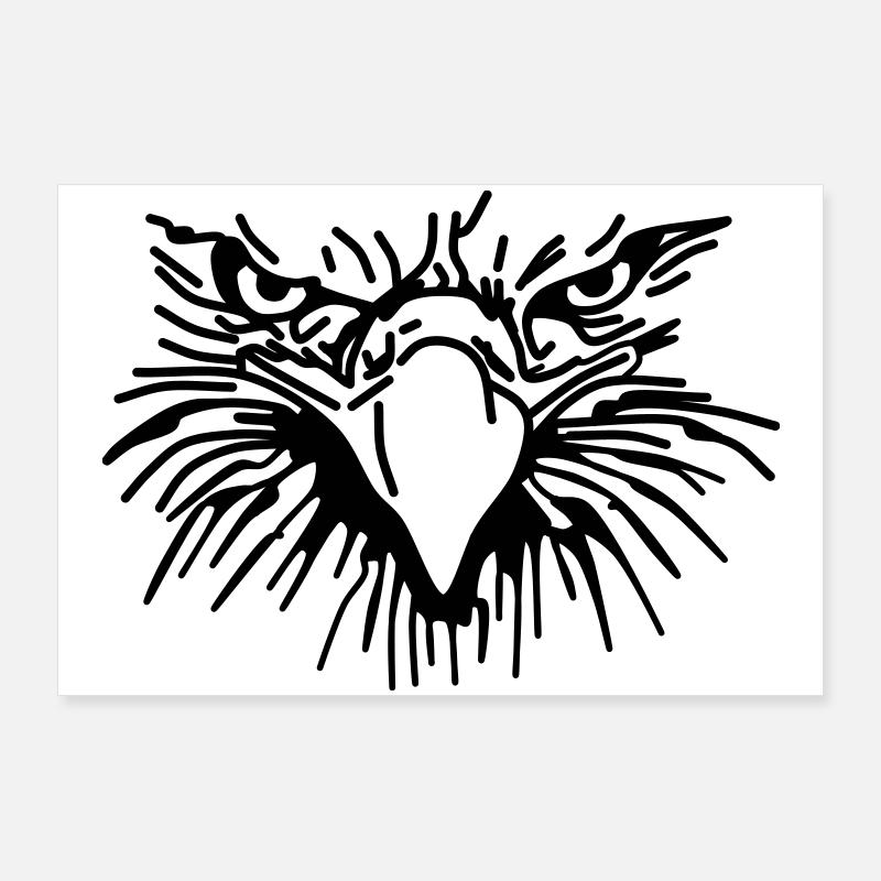 Böser Greif,Vogel,Geier,Adler,Raubvogel Poster 90x60 cm
