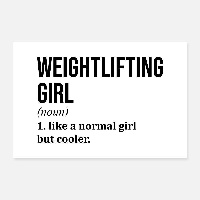 Weightlifting Poster 36" x 24" (90x60 cm)