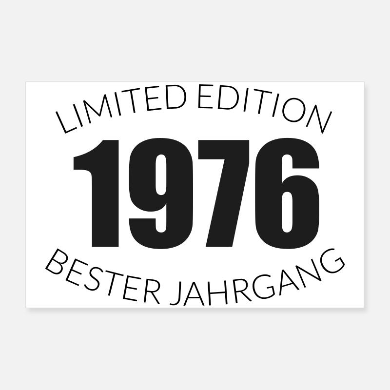 50e anniversaire - 1976 - Édition limitée - Best Poster 90 x 60 cm