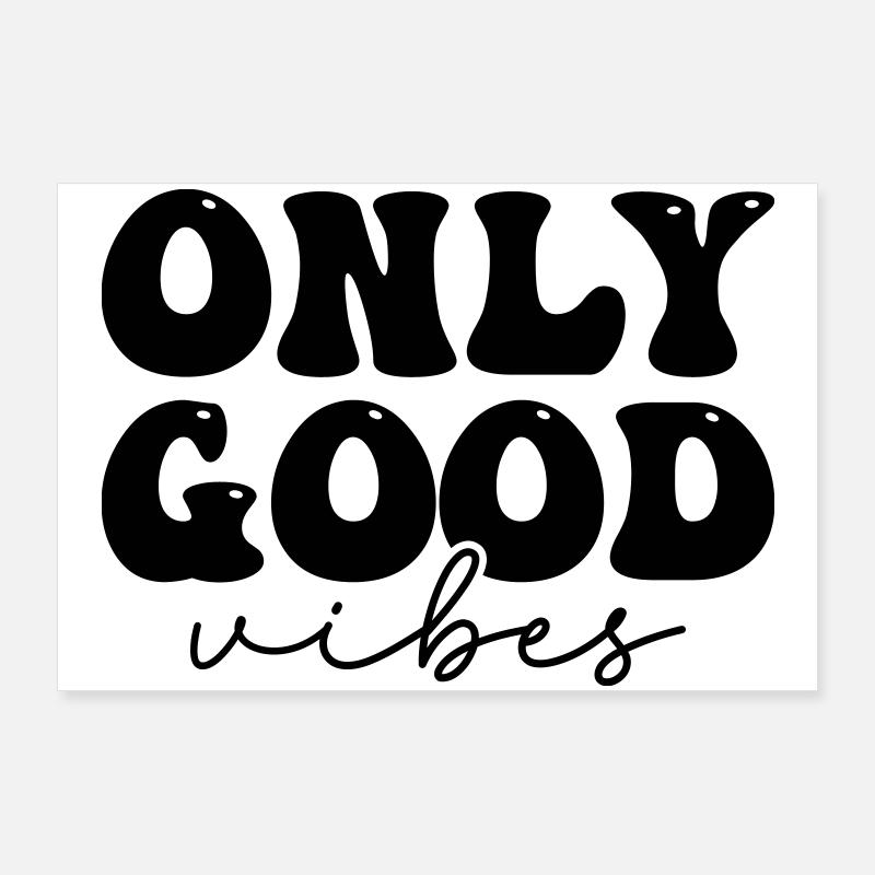 Positive statement design - Poster 36" x 24" (90x60 cm) - white