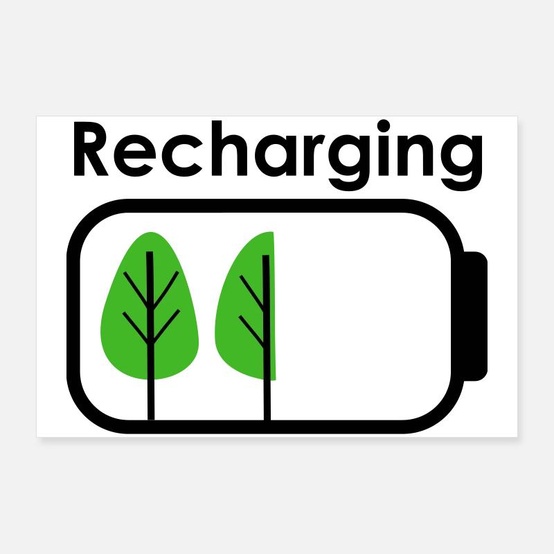 Recharging Poster 36" x 24" (90x60 cm)