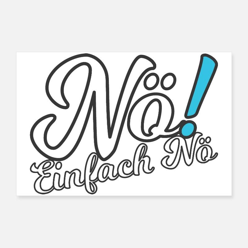 Nö! Poster 90x60 cm