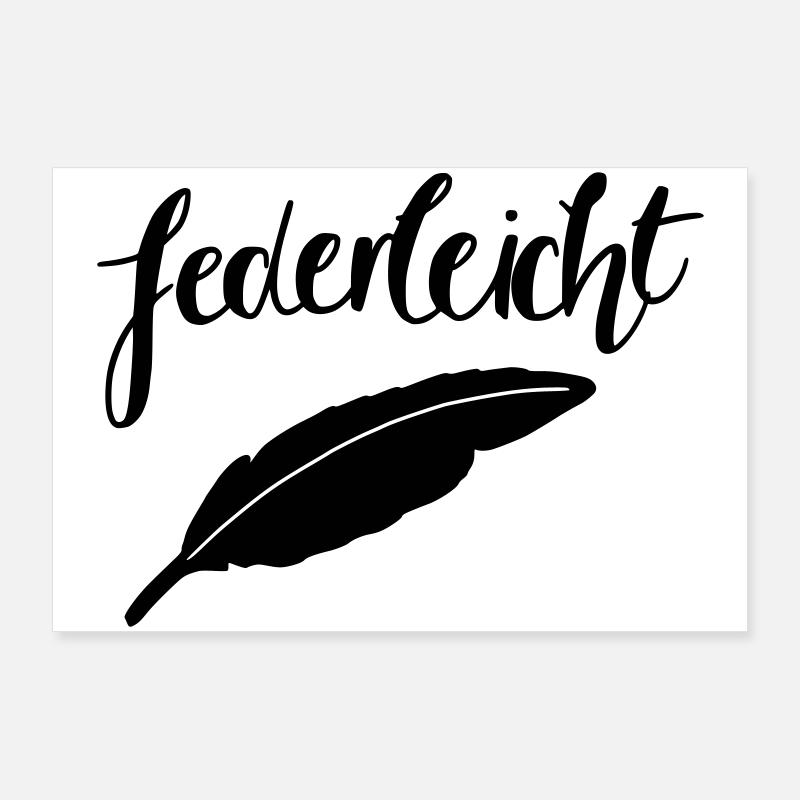 federleicht Poster 90x60 cm