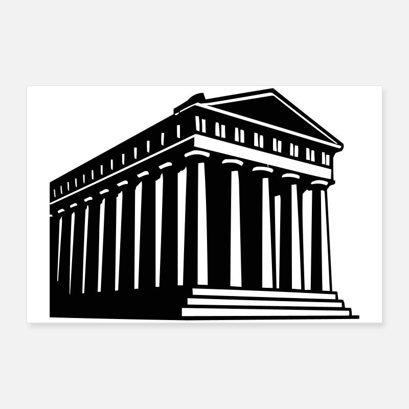 Construire la Grèce Poster 90 x 60 cm