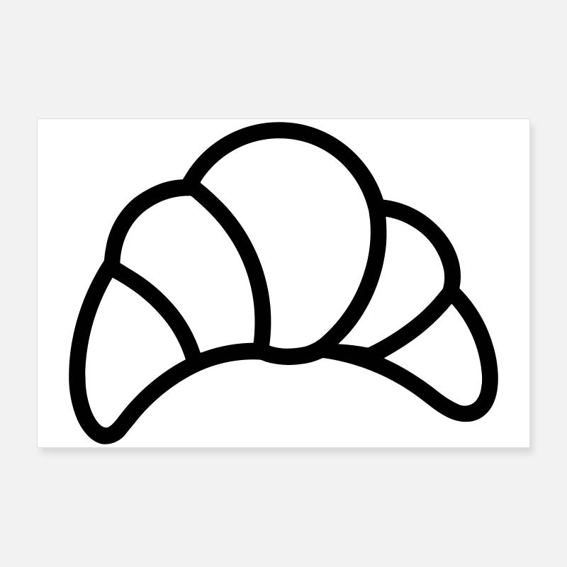croissant Poster 90 x 60 cm