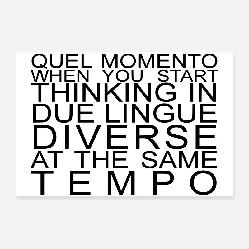 phrase ambiguë Poster 90 x 60 cm