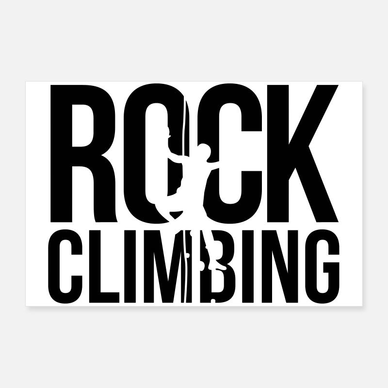 de l'escalade alpinisme Poster 90 x 60 cm