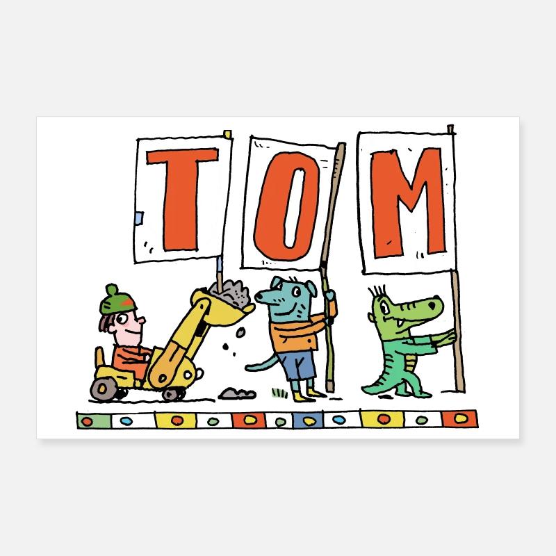 TOM hat Geburtstag Poster 90x60 cm