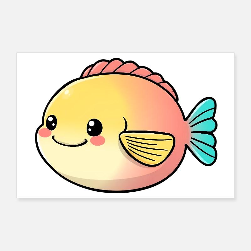 Poisson Poster 90 x 60 cm