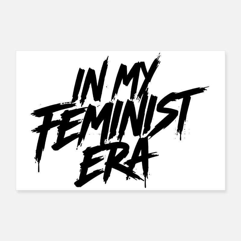 À mon époque féministe, noir Poster 90 x 60 cm