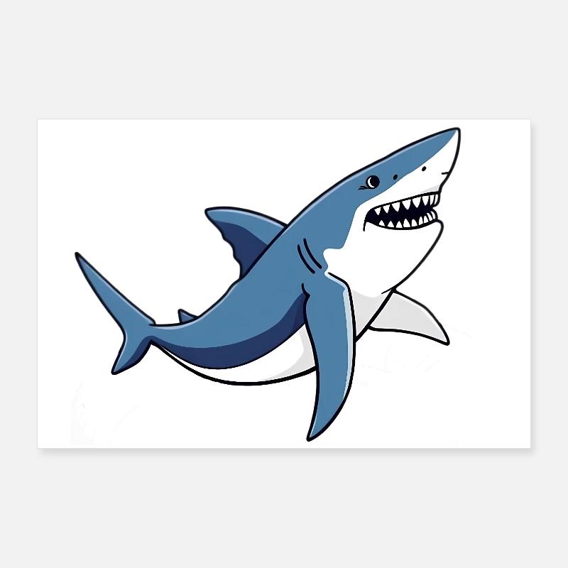 Requin Poster 90 x 60 cm