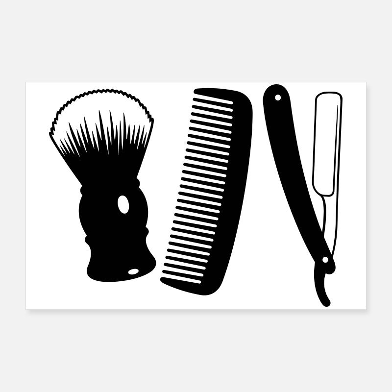 Friseursalon Poster 90x60 cm