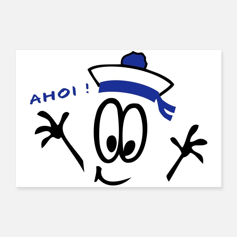 Sailor, ahoy, comic Poster 36" x 24" (90x60 cm)
