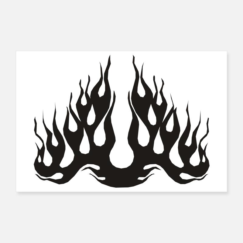 Flame Poster 36" x 24" (90x60 cm)