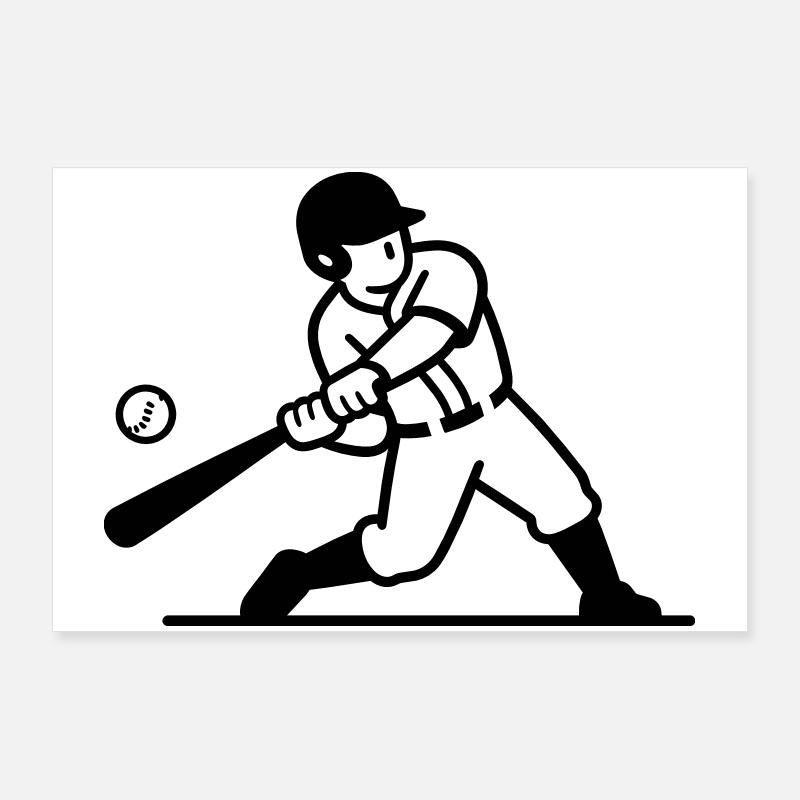 Baseball Poster 90x60 cm