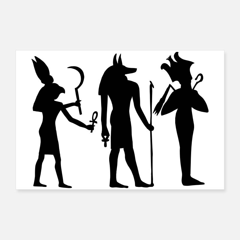 Egyptian hieroglyphic script in the pyramids of Poster 36" x 24" (90x60 cm)