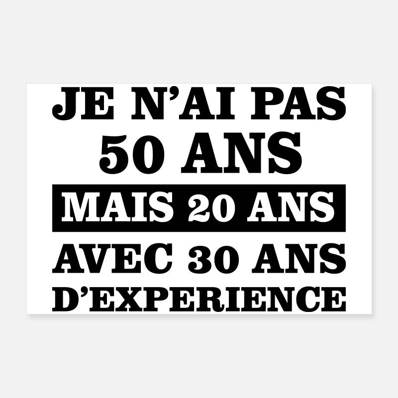 50 Jahre Poster 90x60 cm