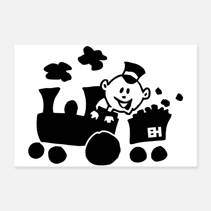 Train Poster 90 x 60 cm