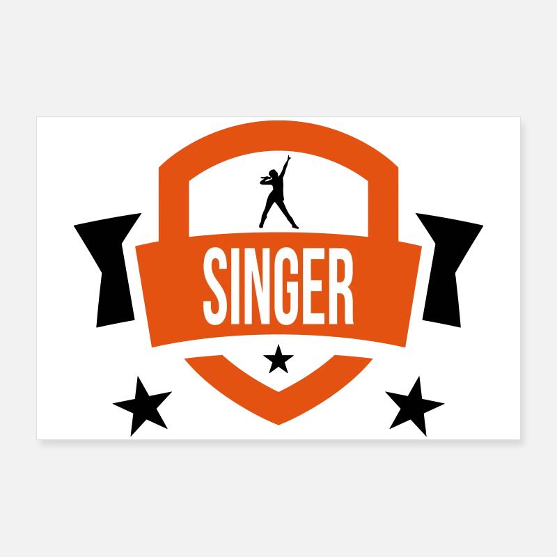Singer - Sing 🎤 Poster 36" x 24" (90x60 cm)