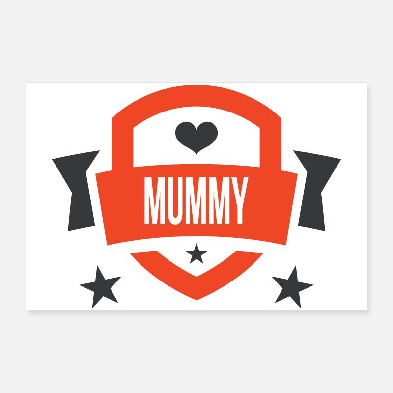 Maman d'Amour - Muttertag Poster 90x60 cm