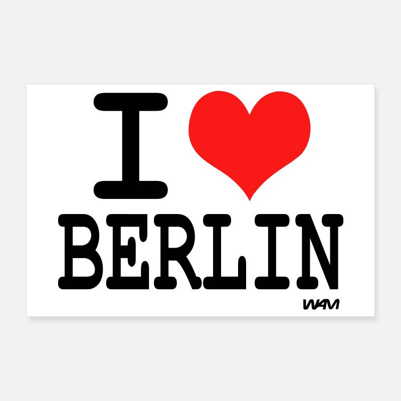 j'aime berlin by wam Poster 90 x 60 cm