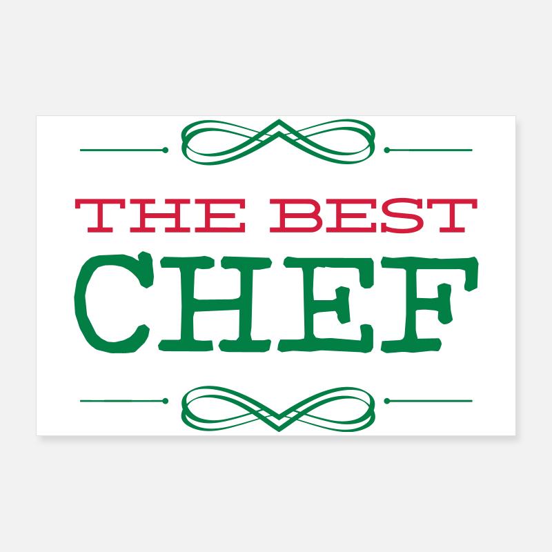 The Best Chef Poster 90 x 60 cm