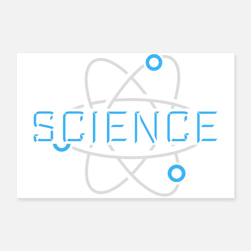 Science Wissenschaft Statement Nerd Bildung Spruch Poster 90x60 cm