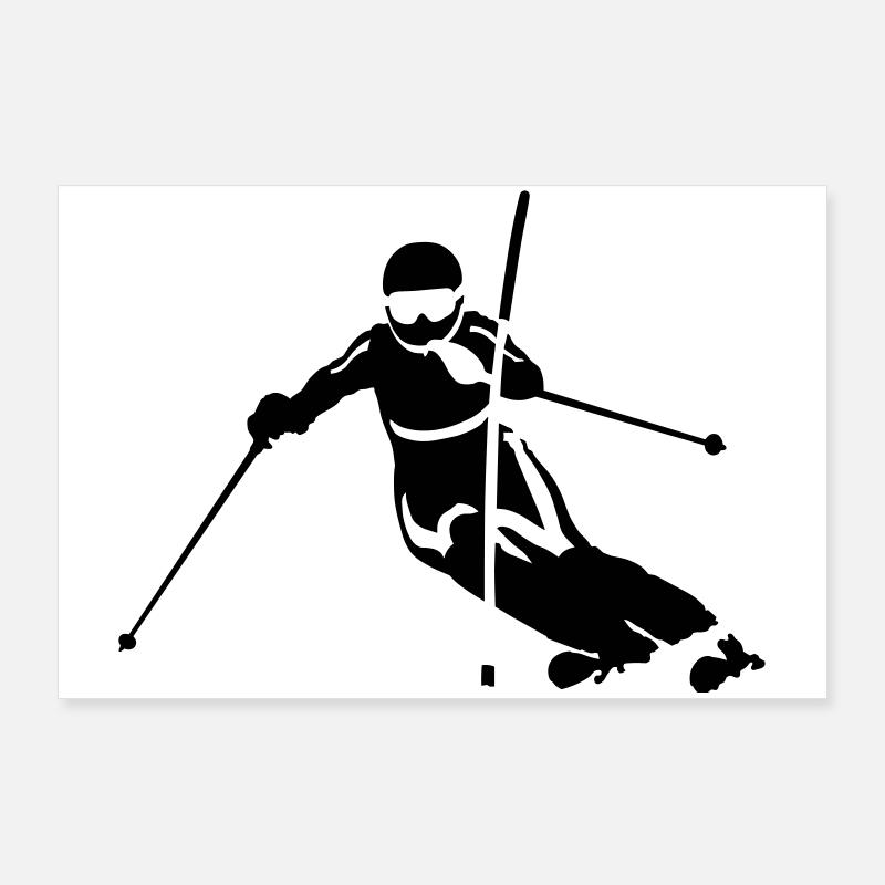 slalom Poster 90 x 60 cm