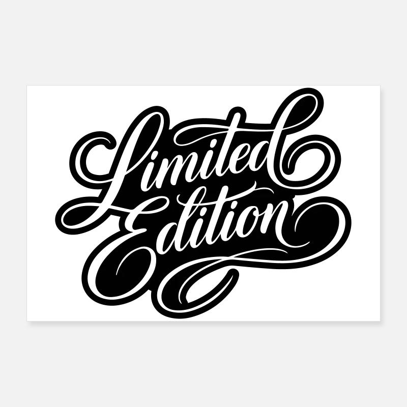 Lettrage en édition limitée Poster 90 x 60 cm