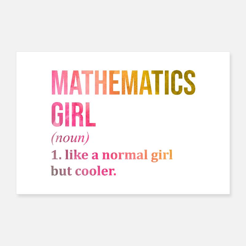 mathématique Poster 90 x 60 cm