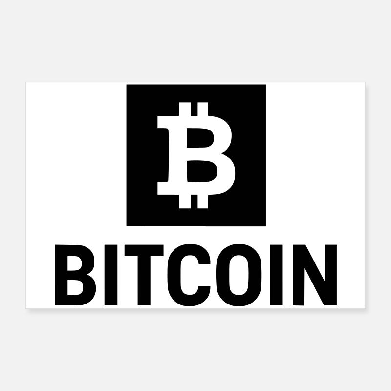 Bitcoin B  Poster 90x60 cm