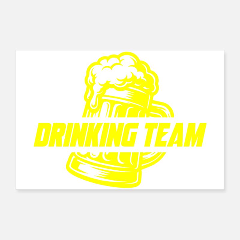 Drinking Team Beer Poster 36" x 24" (90x60 cm)
