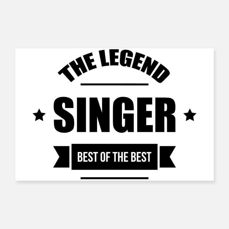 The Legend: Singer Poster 90 x 60 cm