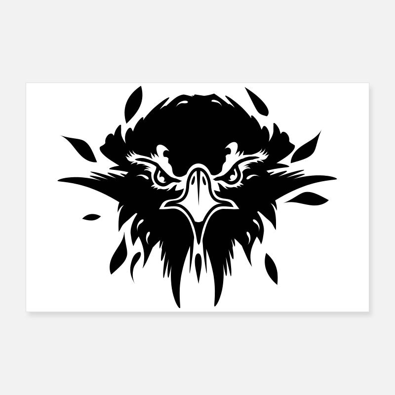 Adler Kopf Poster 90x60 cm