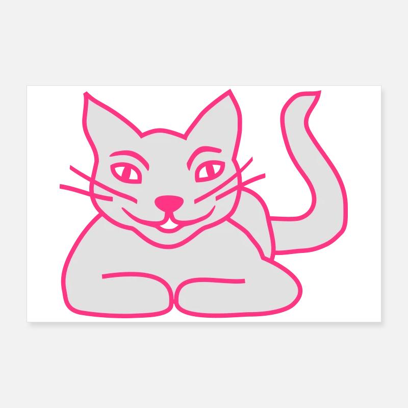 Cat Poster 36" x 24" (90x60 cm)