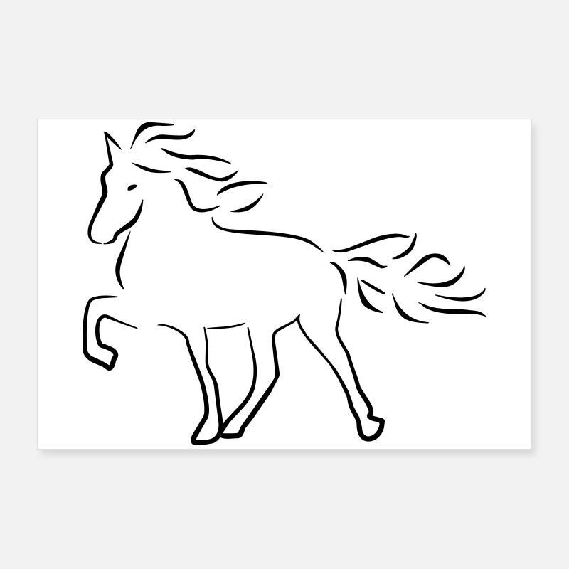 Cheval d’Islande Poster 90 x 60 cm