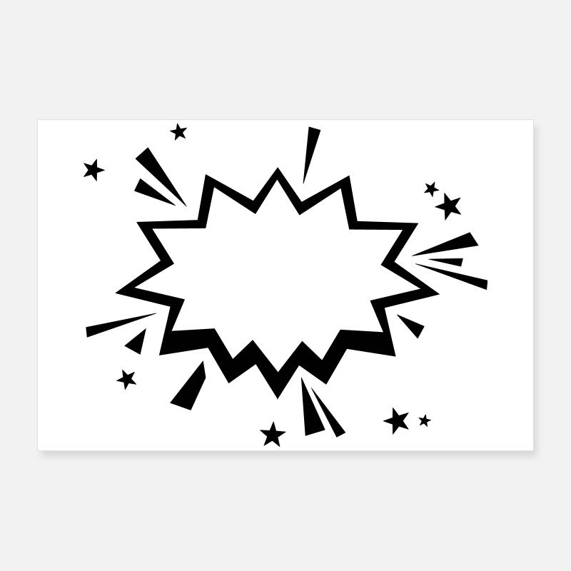 Comic Knall Poster 90x60 cm